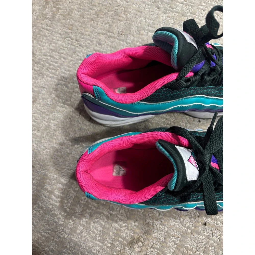 Nike Air Max 95 Youth Shoes Purple Teal Pink Black‎ Athletic Sneakers Size 6Y